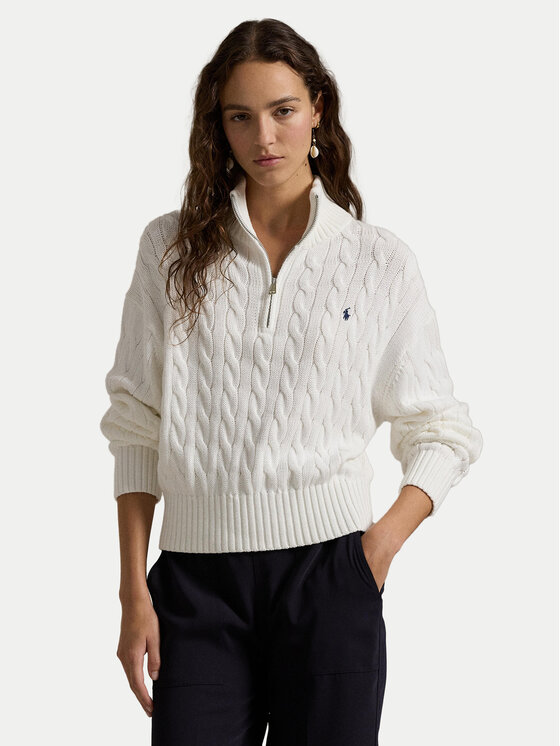 Polo Ralph Lauren Polo Ralph Lauren Svetr 211963467 Bílá Relaxed Fit