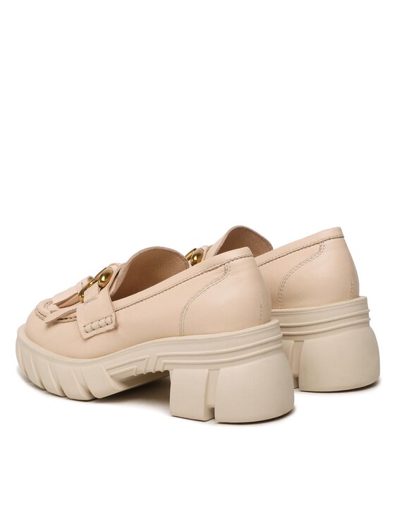 Badura Badura Loafersy PALMI-23SS11171 Beżowy