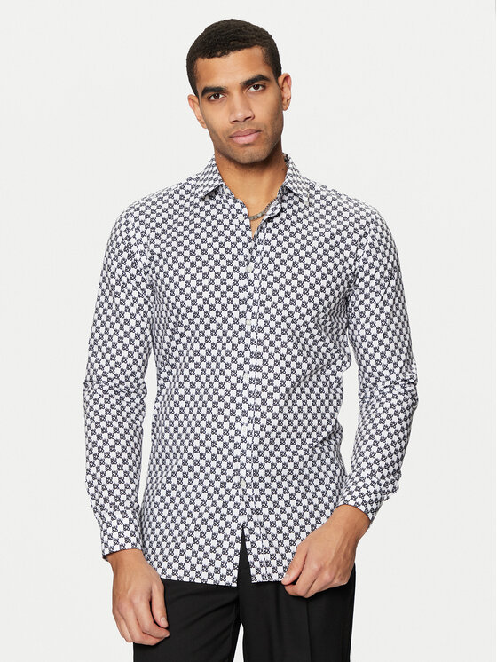 HUGO HUGO Cămașă Elisha02 50534076 Negru Extra Slim Fit