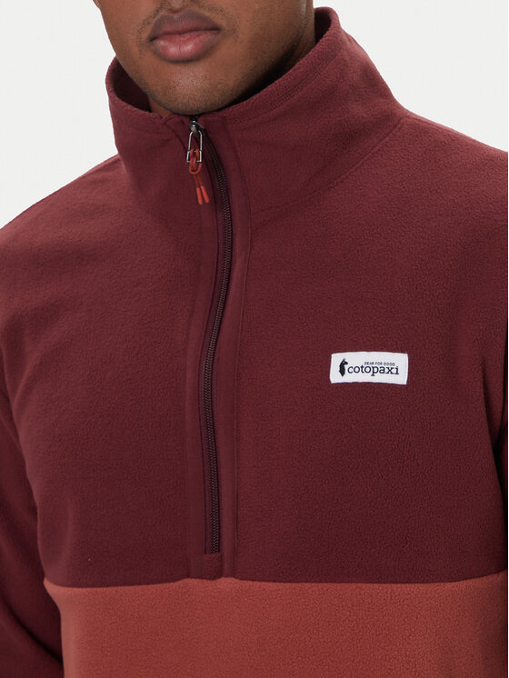 Cotopaxi Cotopaxi Fleecová mikina Amado S22471M230 Bordová Regular Fit