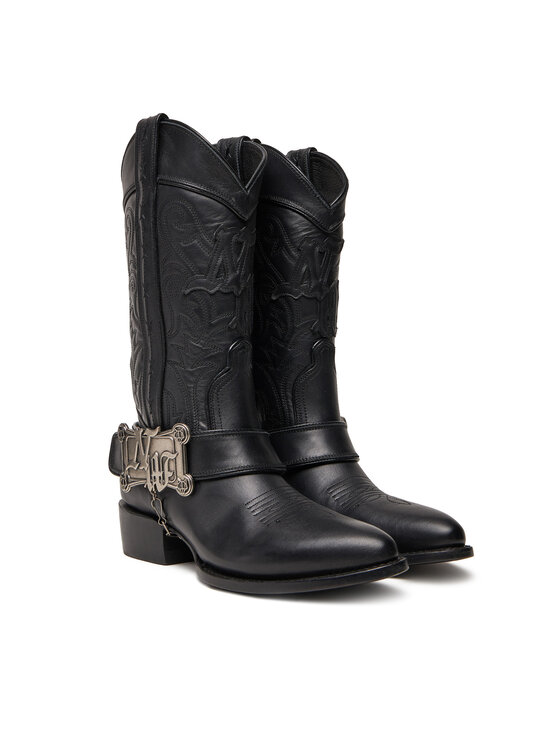 Naked Wolfe Naked Wolfe Western csizmák THE OUTLAW BOOT Fekete