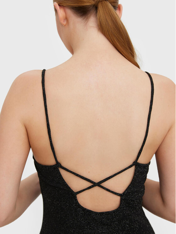 Vero Moda Vero Moda Φόρεμα καθημερινό Kanna 10277067 Μαύρο Slim Fit