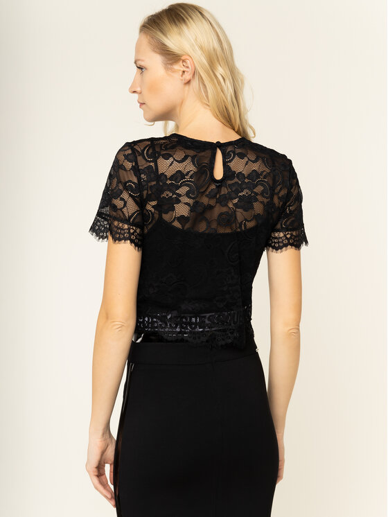 Guess Guess Тишърт Paula W01P83 K9HM0 Черен Regular Fit