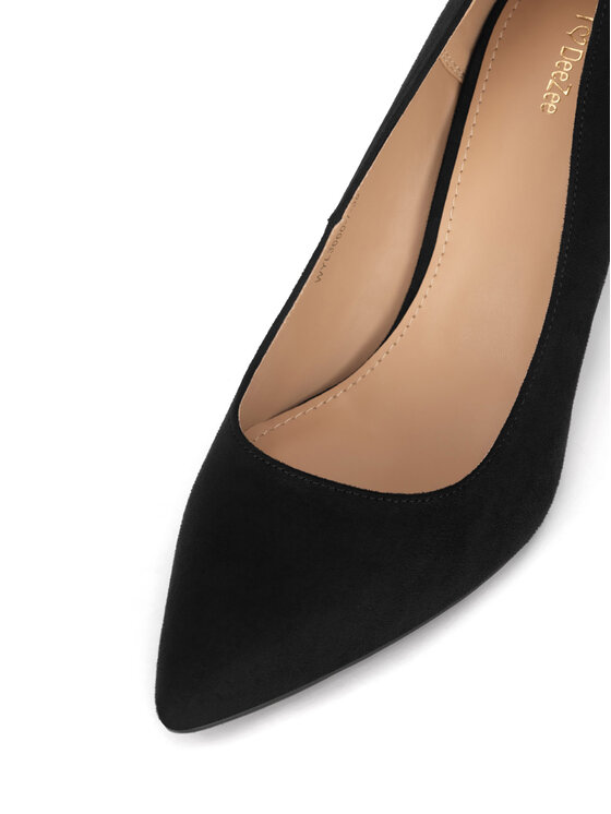 DeeZee DeeZee Pantofi cu toc subțire WYL3660-7 Negru