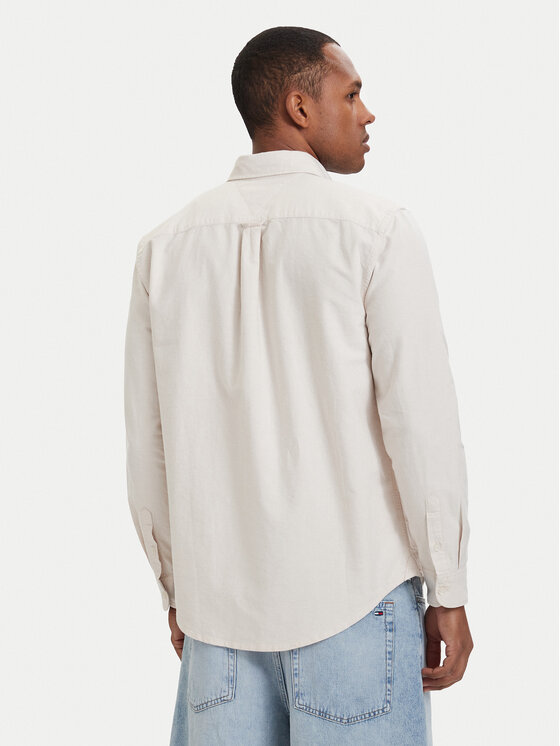 Tommy Jeans Tommy Jeans Hemd DM0DM21298 Hellbeige Regular Fit