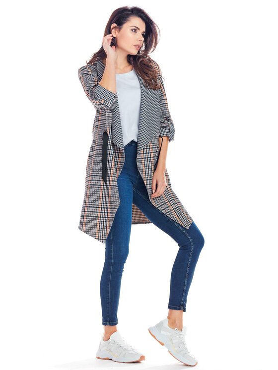 Awama Awama Kabát A366 Tmavomodrá Basic Fit