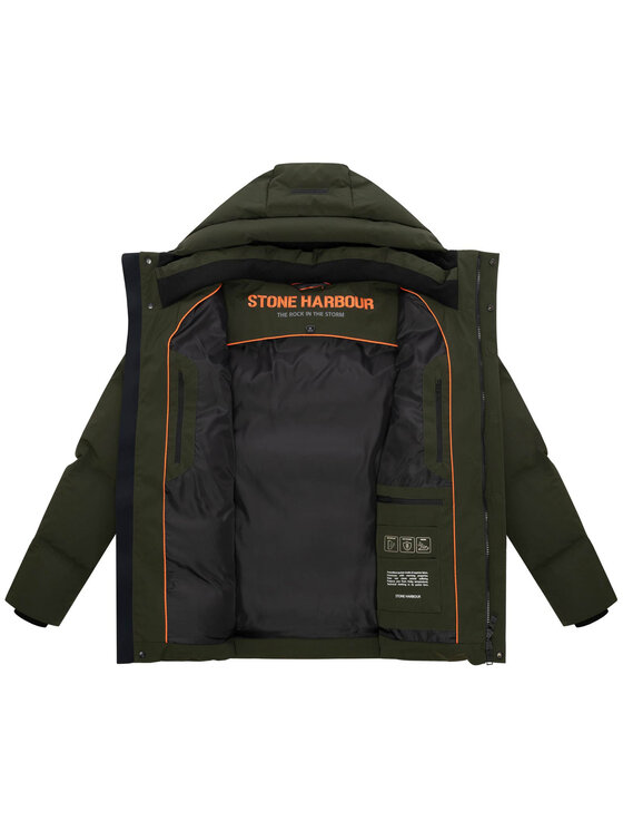 Stone Harbour Stone Harbour Kurtka zimowa Taviaan Zielony Regular Fit