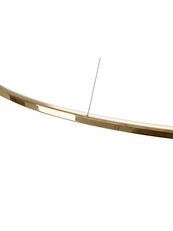 MIAhome MIAhome Lampa wisząca RING SLIM 80 złota Złoty