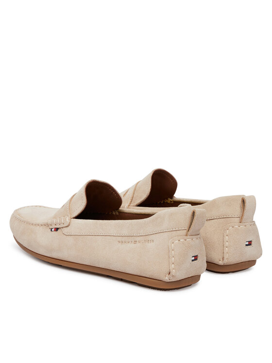 Tommy Hilfiger Tommy Hilfiger Mokasini Core Hilfiegr Suede Driver FM0FM05789 Bež