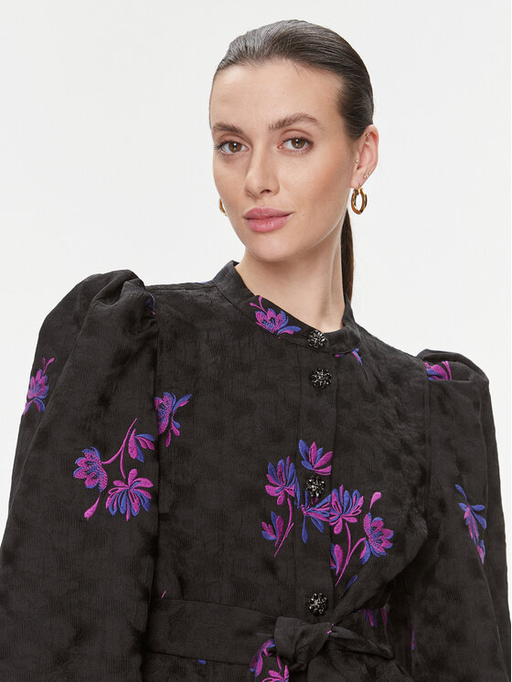 Custommade Custommade Rochie de zi Lynett 999442410 Negru Regular Fit