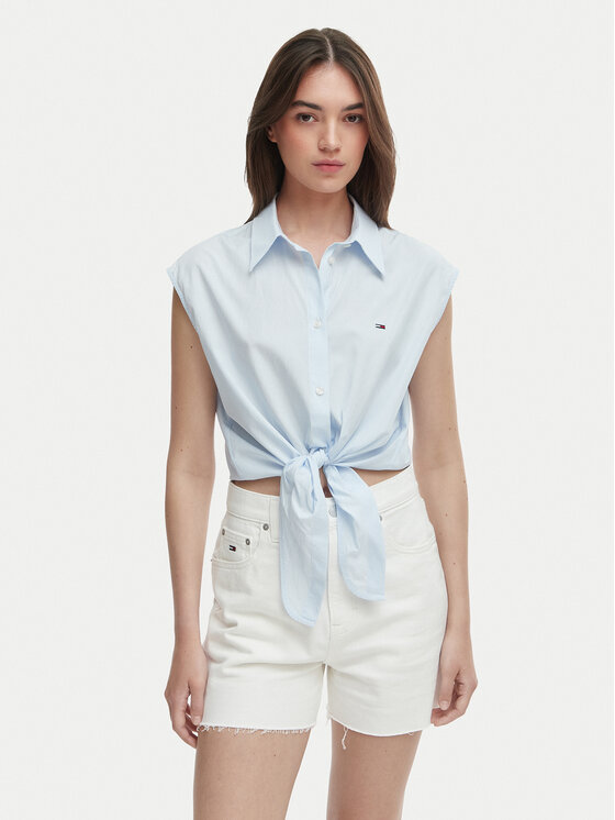 Tommy Jeans Tommy Jeans Košeľa DW0DW22212 Svetlo modrá Regular Fit