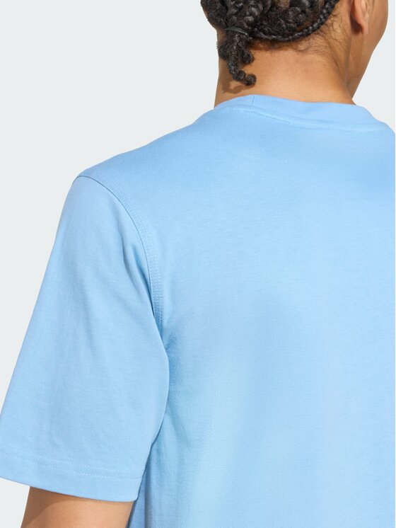 adidas adidas T-Shirt Trefoil Essentials Tee Błękitny Regular Fit