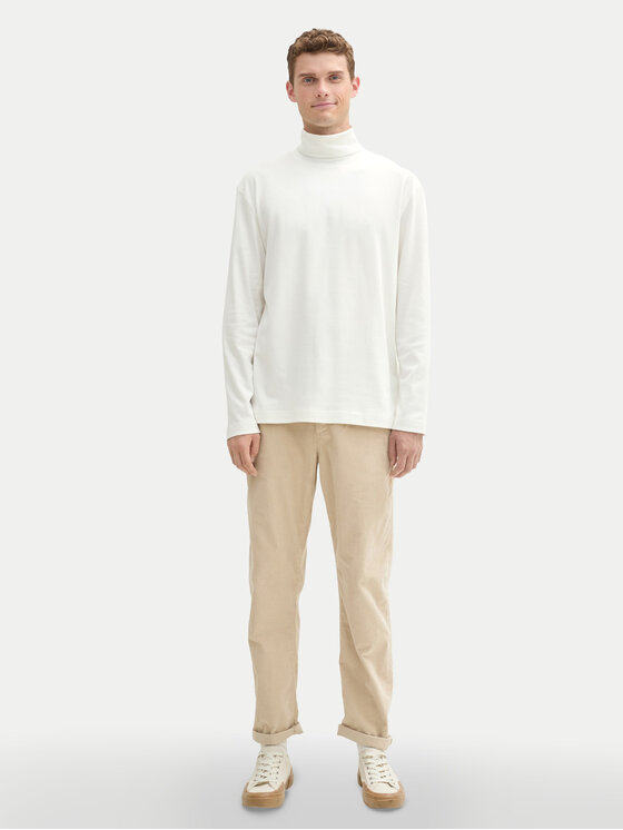 Tom Tailor Tom Tailor Golf 1043993 Biały Regular Fit