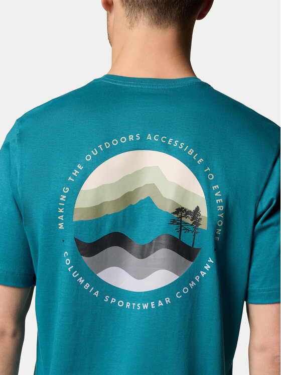Columbia Columbia Tricou Kettle River™ 2120411 Turcoaz Regular Fit