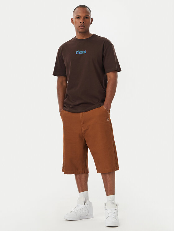 Element Element Тишърт Bad Doggie ELYZT00560 Тъмнокафяв Regular Fit
