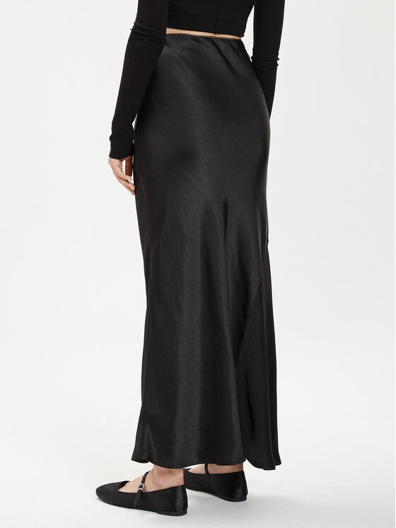 Gina Tricot Gina Tricot Maxi szoknya 22969 Fekete Regular Fit
