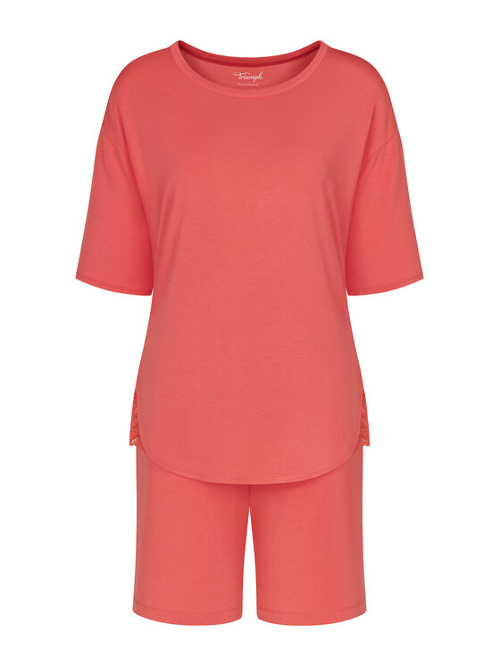 Triumph Triumph Πιτζάμα Timeless Sensuality 10222627 Κοραλλί Relaxed Fit