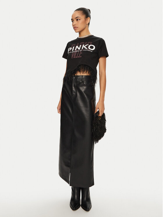 PINKO PINKO Majica Martignano 103130 A1LV Črna Regular Fit