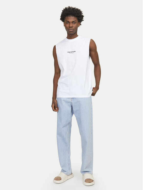 Jack&Jones Jack&Jones Tank top Vesterbro 12250430 Valge Oversize