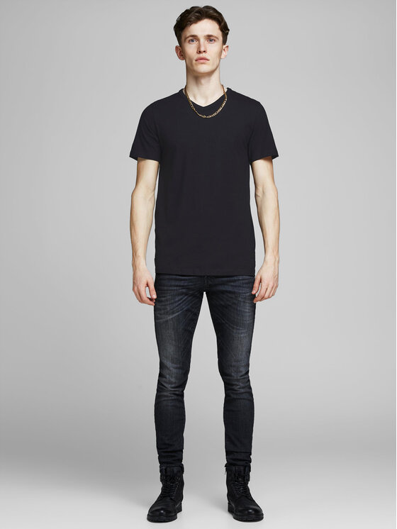 Jack & Jones Jack & Jones T-särkide komplekt Basic 12133914 Must Slim Fit