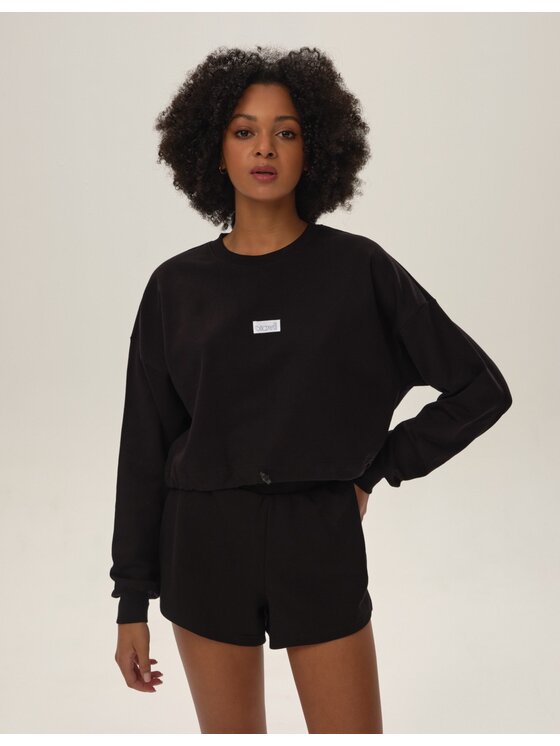 Esotiq Esotiq Szorty materiałowe 42131 Czarny Regular Fit
