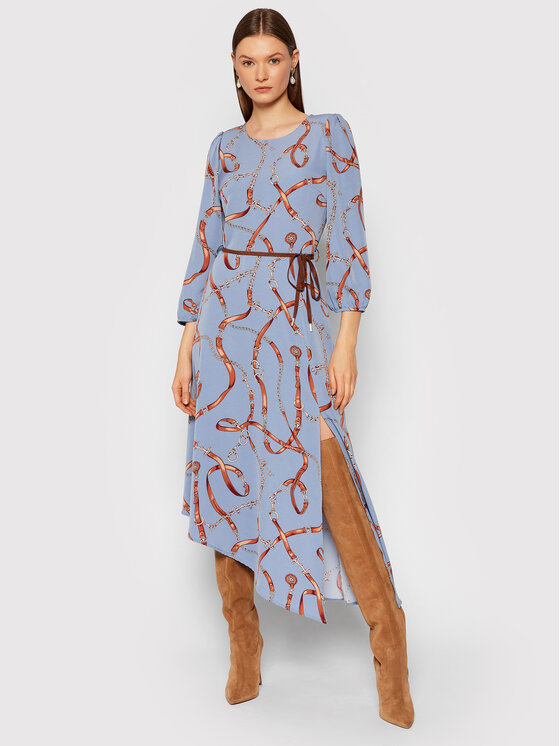 Rinascimento Rinascimento Kleid für den Alltag CFC0018034002 Blau Regular Fit
