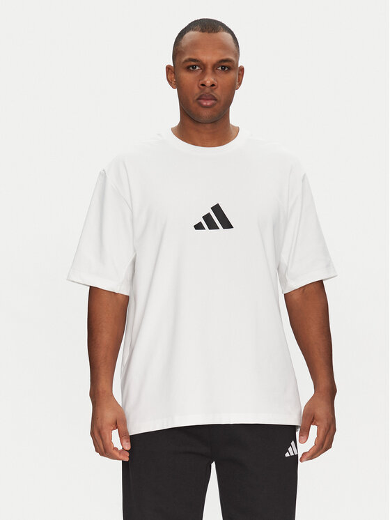 adidas adidas Tricou Z.N.E. JC5482 Alb Loose Fit