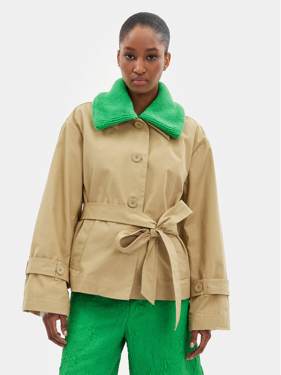 Custommade Custommade Demisezoninė striukė Francheska 999512802 Smėlio Regular Fit