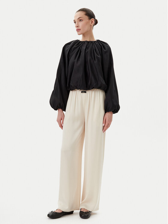 Eleh Eleh Blúz ESS250056 Fekete Regular Fit