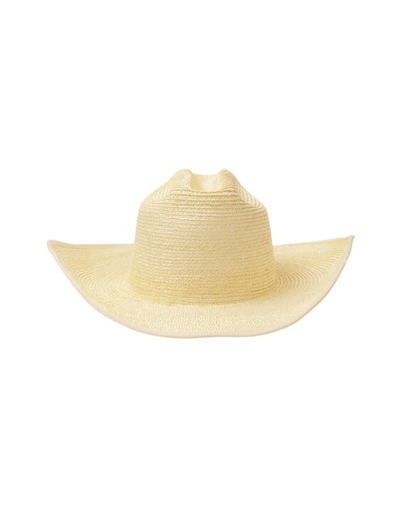 Paris+Hendzel Paris+Hendzel Kapelusz Off White Cowboy Hat Small Brim Beżowy