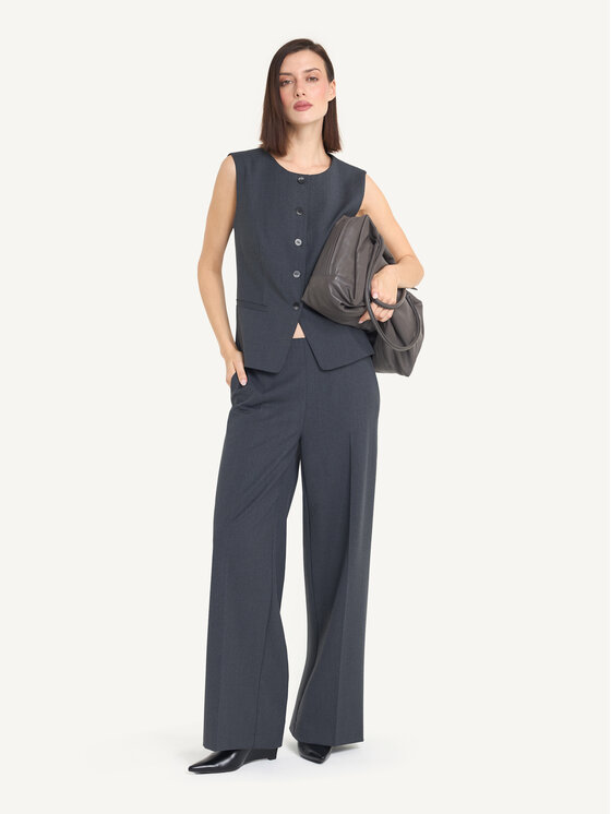 KMX KMX Spodnie materiałowe 809490020 Szary Wide Fit