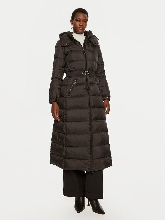 TWINSET TWINSET Vatovaná bunda 242TP2183 Čierna Regular Fit