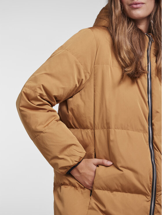 YAS YAS Пуховик Millys 26017102 Коричневий Regular Fit