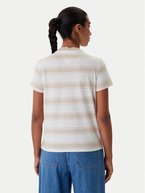 Tommy Jeans Tommy Jeans Tricou DW0DW21834 Bej Regular Fit