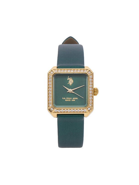 U.S. Polo Assn. U.S. Polo Assn. Set orologio e braccialetto USP6450TW Verde scuro