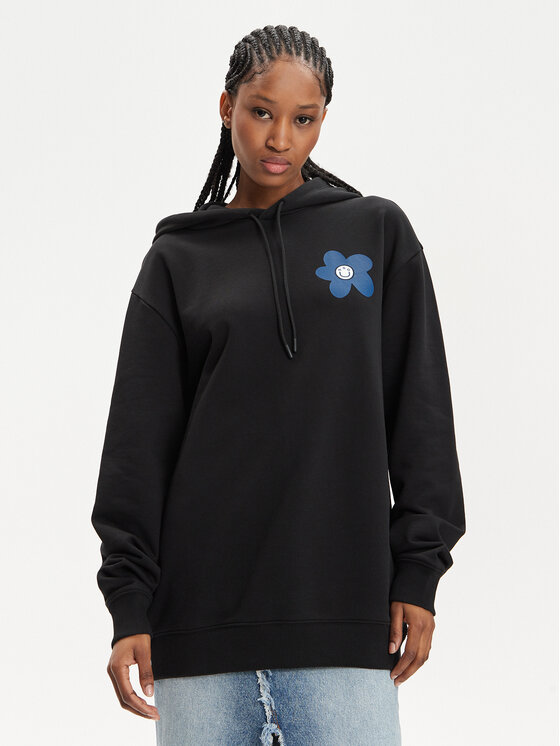Hugo Bluză 50510885 Negru Oversize