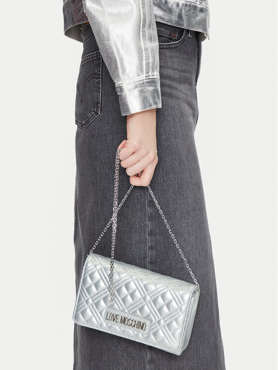LOVE MOSCHINO LOVE MOSCHINO Torebka JC4079PP1MLA196B Srebrny