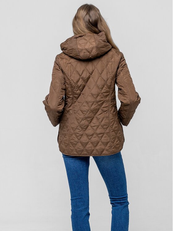 Perso Perso Prechodná bunda BLE268018F Hnedá Regular Fit