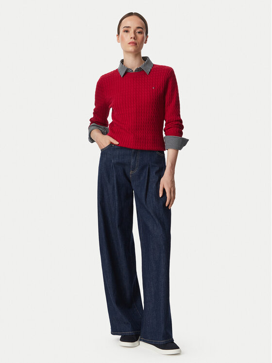 Tommy Hilfiger Tommy Hilfiger Maglione WW0WW44993 Rosso Regular Fit