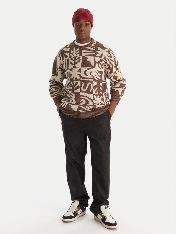 Quiksilver Quiksilver Svetr Hall City EQYSW03329 Hnědá Regular Fit