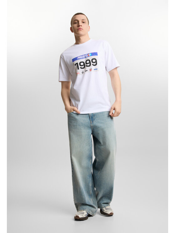 PROSTO. PROSTO. T-Shirt Runner Biały Regular Fit