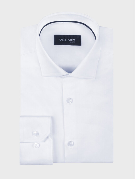 VILLARO VILLARO Koszula 007DSLIM Biały Slim Fit