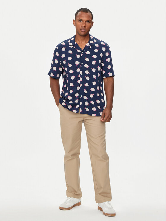 United Colors Of Benetton United Colors Of Benetton Košulja 5XRBUQ047 Tamnoplava Regular Fit