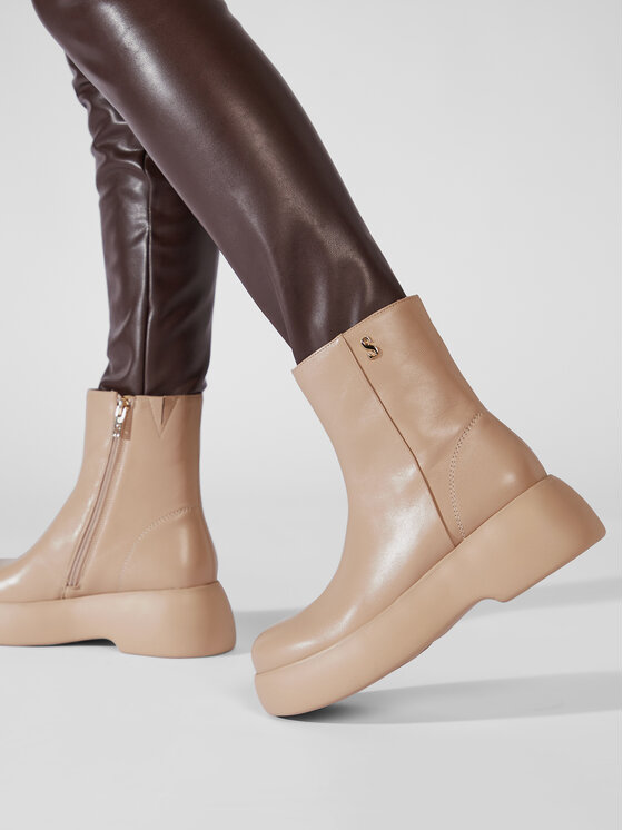 Simple Simple Stiefeletten SL-26-02-000039 Beige