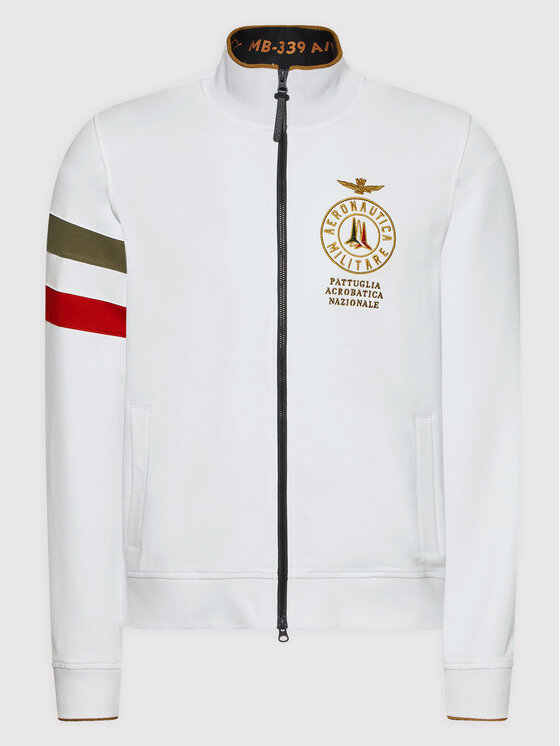 Aeronautica Militare Sweatshirt 221FE1674F419 Weiß Regular Fit 
