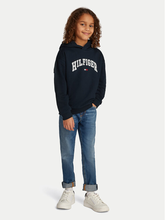 Tommy Hilfiger Tommy Hilfiger Pulóver Varsity KB0KB09574 Sötétkék Relaxed Fit