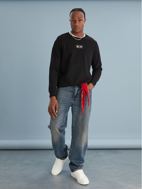 Kappa Kappa Felpa Authentic Nymphe 321Y1MW Nero Comfort Fit