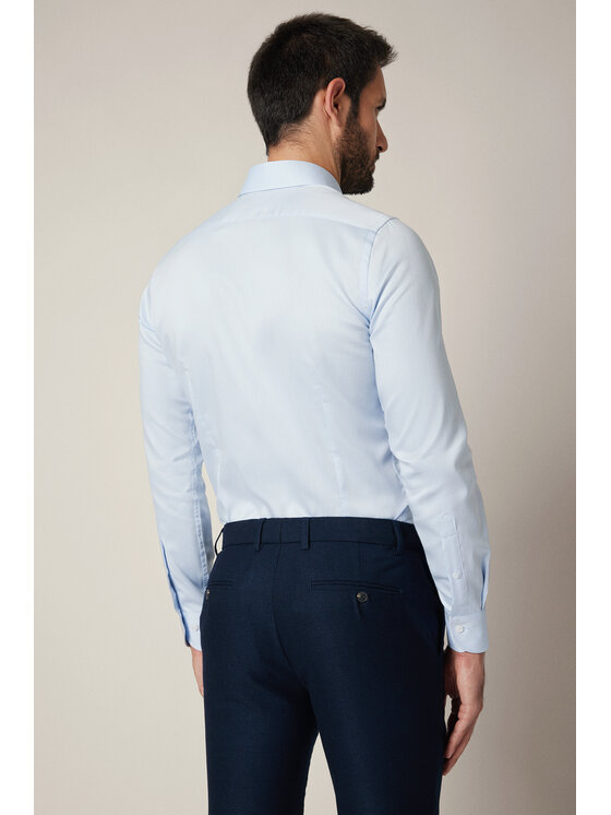 Lancerto Lancerto Koszula Nicoletta KO073225000008 Niebieski Slim Fit
