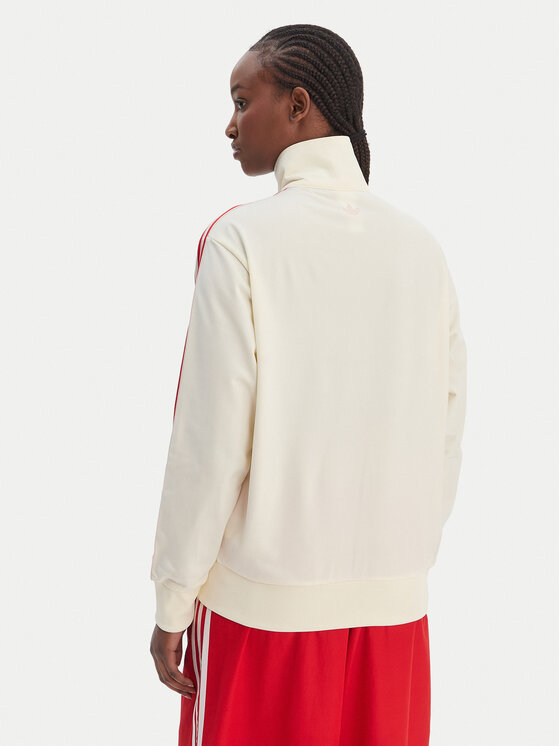 adidas adidas Bluza Firebird KQ8075 Beżowy Loose Fit