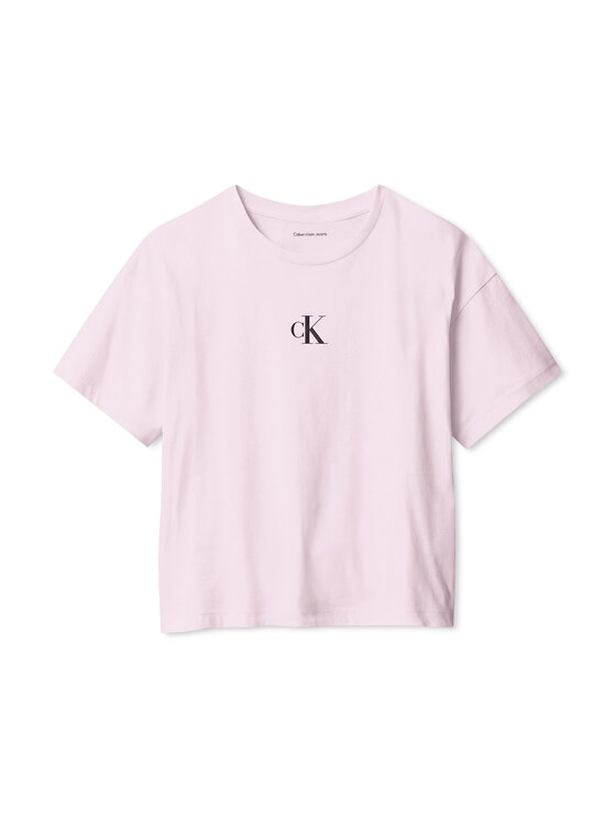 Calvin Klein Jeans Calvin Klein Jeans T-shirt Logo IG0IG02136 Ružičasta Boxy Fit